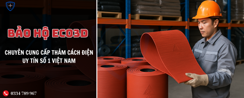 BẢO HỘ ECO3D, thảm cách điện, găng tay cách điện,