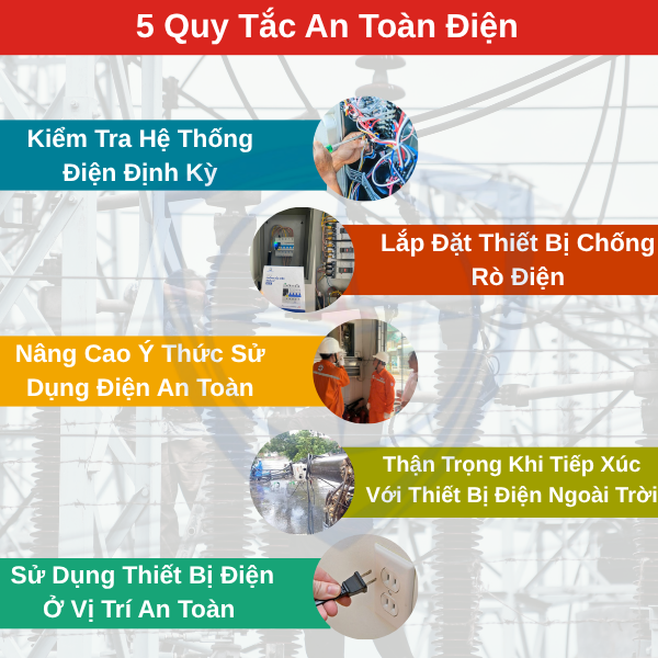 an toàn điện, quy tắc an toàn điện, tai nạn điện, cách phòng tránh điện giật