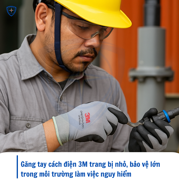 găng tay cách điện 3M, găng tay cách điện, găng tay cách điện hạ thế, găng tay 3m,