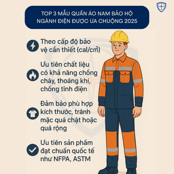 quần áo nam, quần áo nam bảo hộ ngành điện, đồng phục bảo hộ ngành điện, Bảo hộ ECO3D, Trang phục bảo hộ lao động ngành điện,