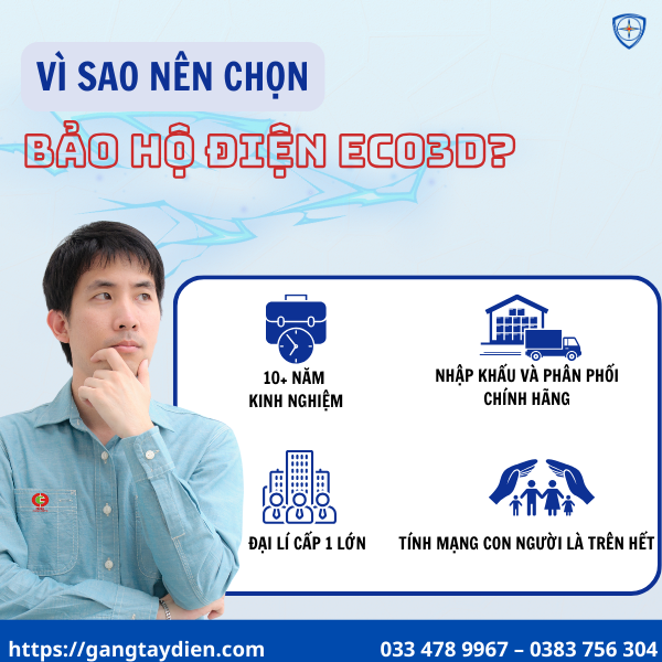 bảo hộ điện ECO3D, tuyển đại lý bảo hộ điện, đại lý ECO3D, bảo hộ điện uy tín, thiết bị bảo hộ điện, giày bảo hộ điện, găng tay cách điện, ủng cách điện, thảm cách điện, thiết bị an toàn điện, nhà phân phối bảo hộ, đại lý cấp 1 bảo hộ điện.