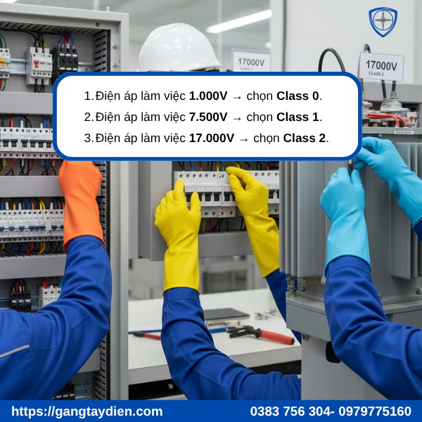cấp điện áp, cấp độ bảo vệ điện áp, găng tay class 1, găng tay class2, bảo hộ điện eco3d, thảm cách điện class 1 ,