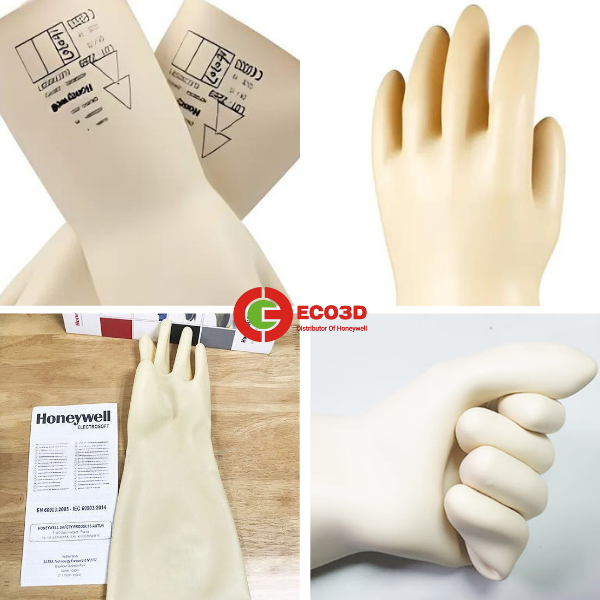 găng tay cách điện, Găng tay cách điện Honeywell class 0 1000V nhập, bảo hộ eco3d, bảo hộ ngành điện,