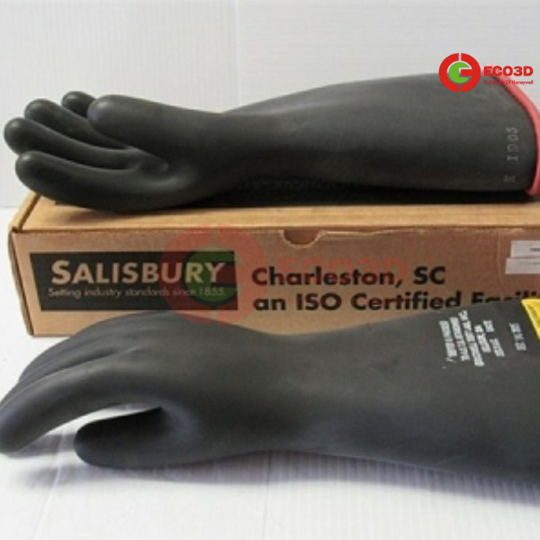 găng tay cách điên, GĂNG TAY CÁCH ĐIỆN CAO THẾ E214RB SALISBURY 17KV, bảo hộ eco3d, bảo hộ ngành điện, dụng cụ cách điện,