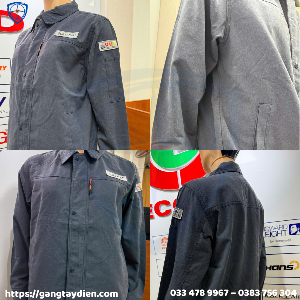 Áo chống hồ quang điện 8 Cal, ÁO CHỐNG HỒ QUANG ĐIỆN, ÁO CHỐNG HỒ QUANG ĐIỆN C&G, c&g, quần áo bảo hộ điện, quần áo chống hồ quang, 