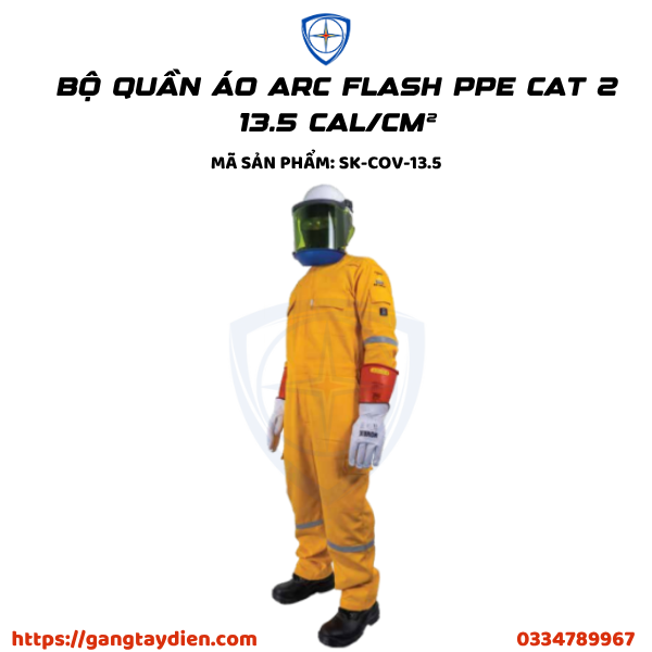 BỘ QUẦN ÁO ARC FLASH, quần áo cách điện, quần áo chống điện cao thế, quần áo hồ quang điện,