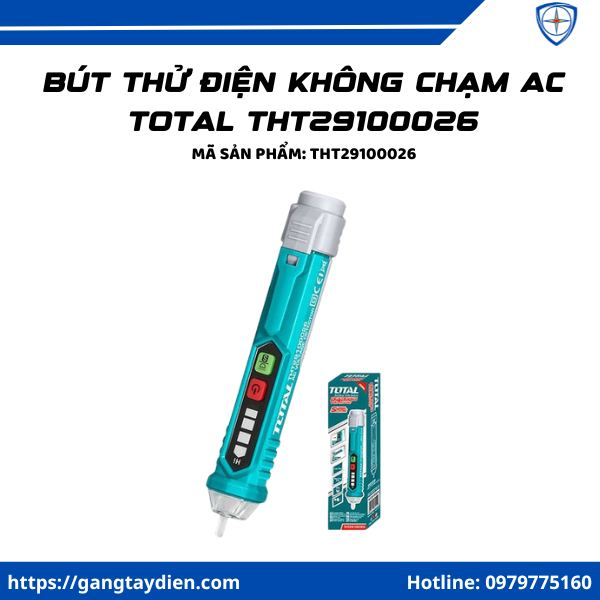 Bút dò điện không chạm AC total, Bút thử điện không chạm AC total chính hãng, Bút dò điện không chạm AC total ở đâu, Bút thử điện Bosch LED, bảo hộ điện eco3d, eco3d, giá Bút dò điện không chạm AC total, THT29100026, bảo hộ lao động giá rẻ,