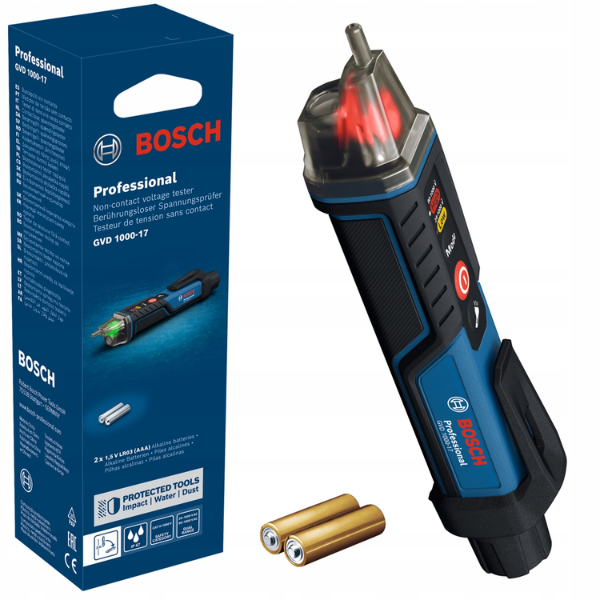 Bút thử điện Bosch GVD, Bút dò điện Bosch chính hãng, Bút dò điện Bosch chính hãng, Mua bút thử điện Bosch GVD 1000-17 ở đâu, Bút thử điện Bosch LED, bảo hộ điện eco3d, eco3d,