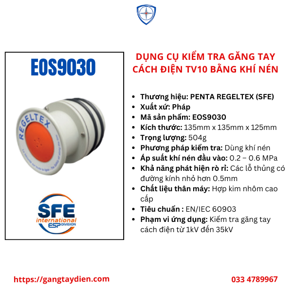 DỤNG CỤ KIỂM TRA GĂNG TAY CÁCH ĐIỆN, bảo hộ eco3d, dụng cụ cách điện, 