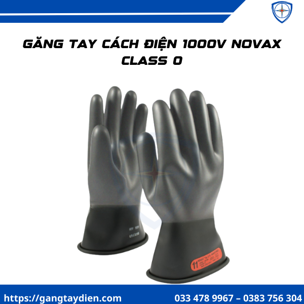 găng tay cách điện 1000v, class 0,găng tay cách điện Novax, găng tay cách điện, găng tay chuyên dụng, găng tay điện,