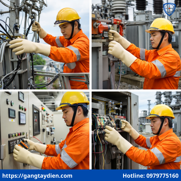 Găng tay cách điện ELECTROSOFT 26500V, găng tay cách điện 26500v, bao tay cách điện 26.5KV, găng tay cách điện class 2, găng tay cao su cách điện giá tốt, mua găng tay cách điện TPHCM,