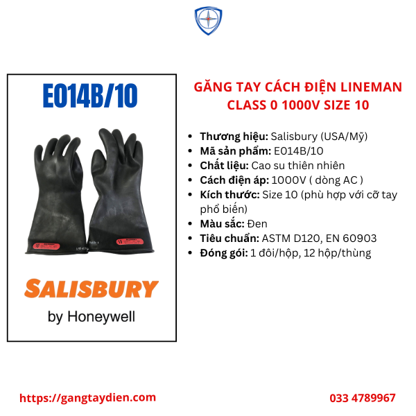 GĂNG TAY CÁCH ĐIỆN LINEMAN, bảo hộ eco3d, găng tay cách điện, lineman,