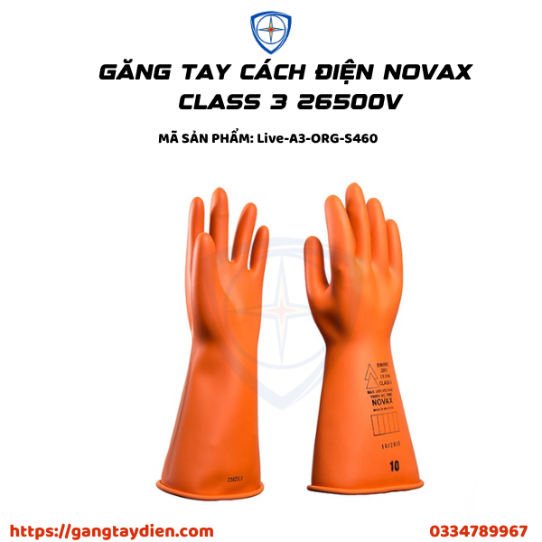 GĂNG TAY CÁCH ĐIỆN NOVAX, BẢO HỘ ECO3D, GĂNG TAY CÁCH ĐIỆN CLASS 3, GĂNG TAY NOVAX,