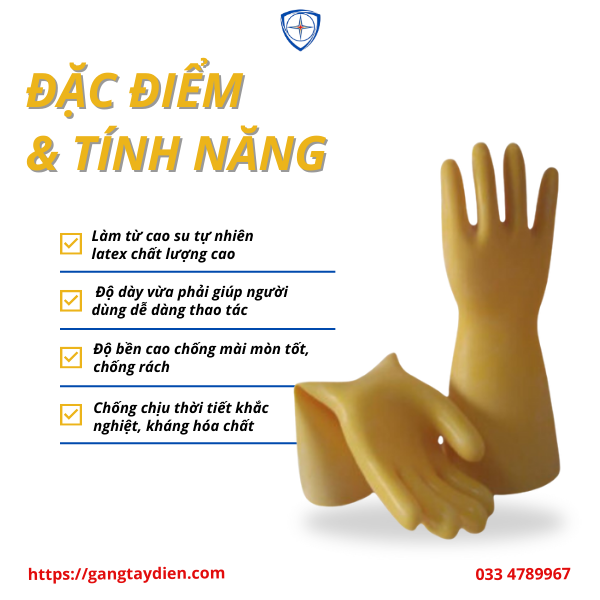 GĂNG TAY CÁCH ĐIỆN TYRON, bảo hộ eco3d, găng tay cách điện, PIP, 