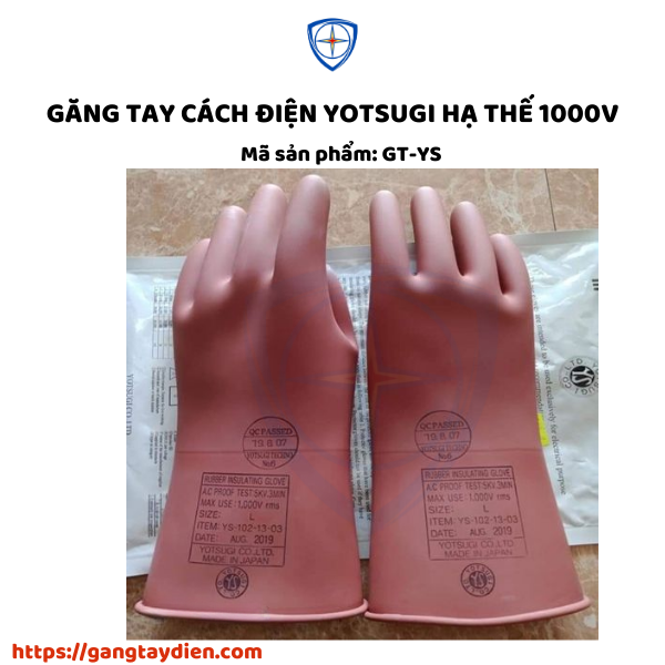 GĂNG TAY CÁCH ĐIỆN YOTSUGI, bảo hộ eco3d, dụng cụ cách điện,