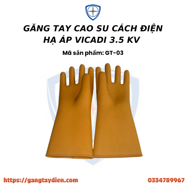 GĂNG TAY CAO SU CÁCH ĐIỆN HẠ ÁP VICADI, găng tay cách điện, vicadi, găng tay hạ áp,