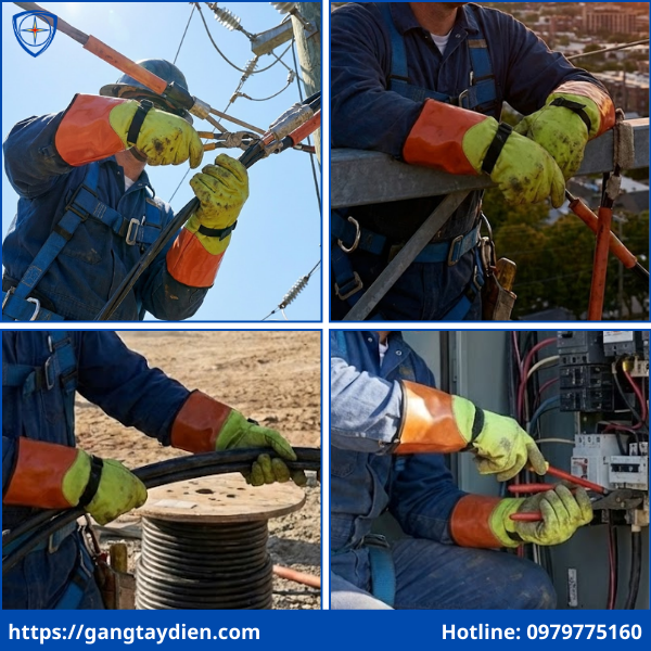 Găng tay da bò Salisbury, găng tay da bảo vệ lớp ngoài, găng tay da cách điện, găng tay da bò, găng tay salisbury, găng tay cách điện LP7C,