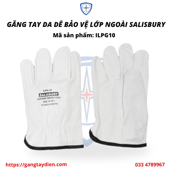 GĂNG TAY DA DÊ BẢO VỆ LỚP NGOÀI SALISBURY, bảo hộ eco3d, găng tay cách điện,