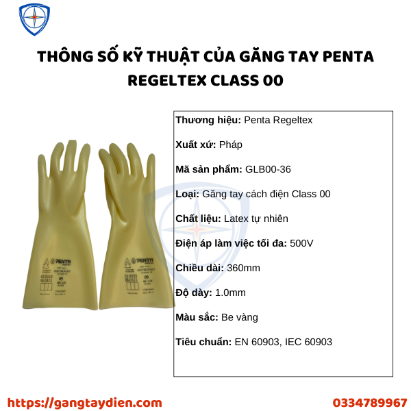 Găng tay cách điện Penta Regeltex, BẢO HỘ ECO3D, DỤNG CỤ CÁCH ĐIỆN,