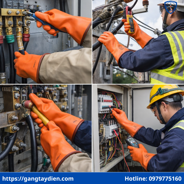 Găng tay cách điện Novax 1000V, Găng tay cách điện 1000v, găng tay cách điện Novax 1000V, găng tay cách điện 1kv, găng tay cách điện class 0,