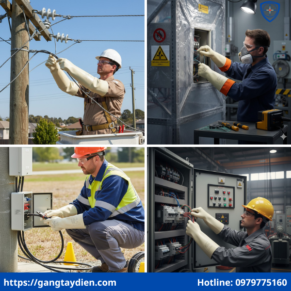 Găng tay cách điện Penta Regeltex 26500V, Găng tay cách điện 26500V, găng tay cách điện SFE 26500V, găng tay cách điện 26.5kv, găng tay cách điện class 3,