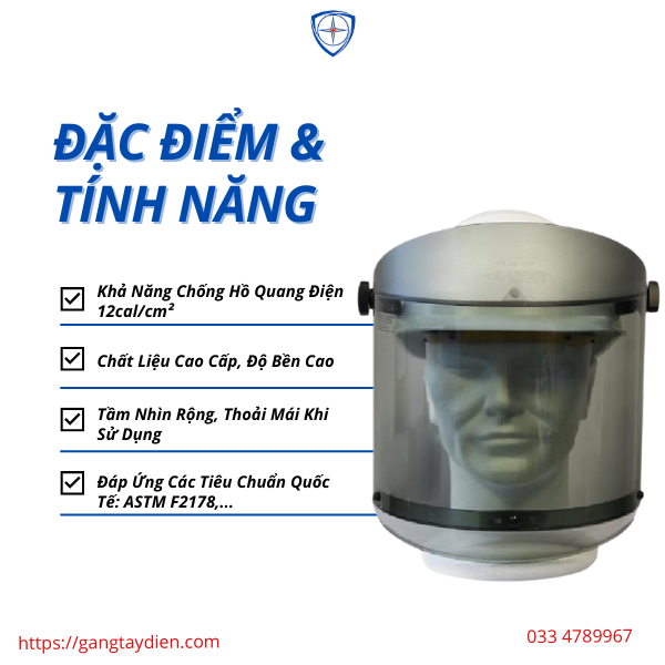 MŨ BẢO HỘ KÈM MẶT NẠ TRÙM ĐẦU SFE, bảo hộ eco3d, quần áo cách điện, 