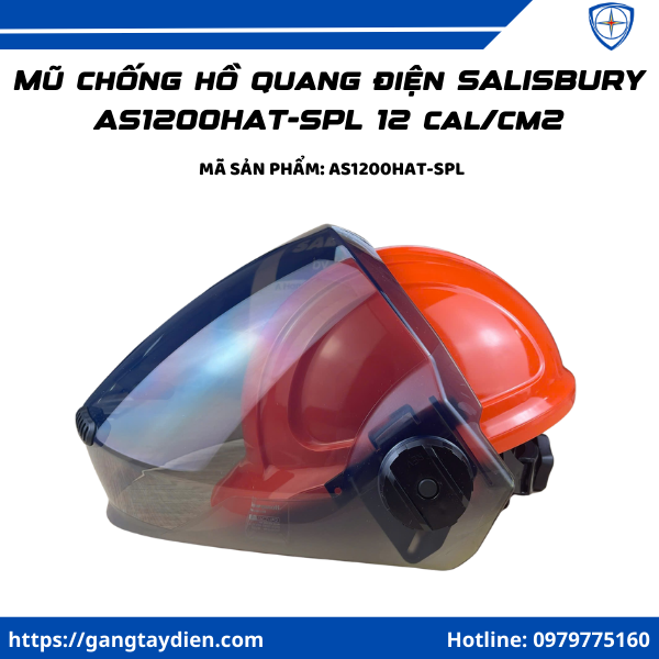 Mũ chống hồ quang điện SALISBURY AS1200HAT-SPL, mũ chống hồ quang điện 12 cal/cm2, Salisbury AS1200HAT-SPL helmet, mũ bảo hộ hồ quang điện Salisbury, arc flash helmet 12 cal, mũ bảo hộ điện lực Salisbury AS1200HAT, mũ chống tia hồ quang Salisbury, bảo hộ điện eco3d, eco3d, mũ bảo hộ công trình điện arc flash, mũ cứng bảo hộ hồ quang điện, mũ bảo hộ ngành điện 12 cal/cm², bảo hộ lao động giá tốt,