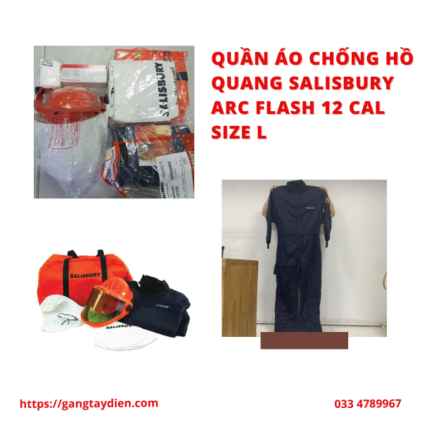 QUẦN ÁO CHỐNG HỒ QUANG SALISBURY , bảo hộ eco3d, quần áo cách điện,