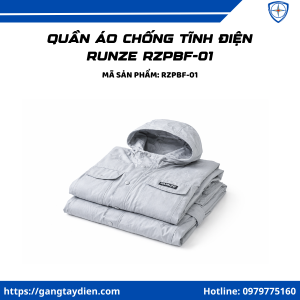 Quần áo chống tĩnh điện RunZe RZPBF-01, quần áo chống hồ quang heibei, quần áo cách điện RZPBF-01, quần áo hồ quang  RZPBF-01, 