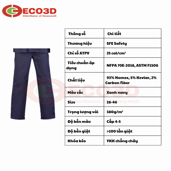 QUẦN BẢO HỘ CÁCH điện, bảo hộ eco3d, dụng cụ cách điện, bảo hộ ngành điện,