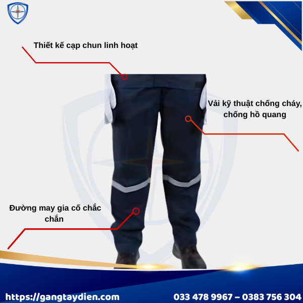 Quần chống hồ quang điện,Quần chống hồ quang PETROL CHEM,PETROL cheM, Quần áo cách điện,