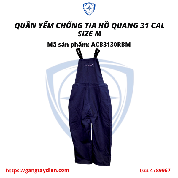 Quần yếm chống tia hồ quang 31 cal, BẢO HỘ ECO3D, DỤNG CỤ CÁCH ĐIỆN, QUẦN ÁO CÁCH ĐIỆN,