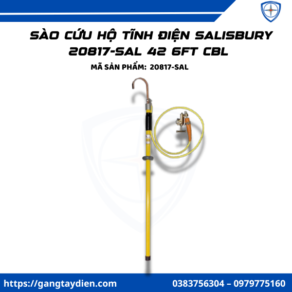 Sào cứu hộ tĩnh điện Salisbury, Sào cứu hộ tĩnh điện giá rẻ, Sào cứu hộ, Sào cứu hộ tĩnh điện chất lượng cao, bảo hộ điện eco3d,sào salisbury,
