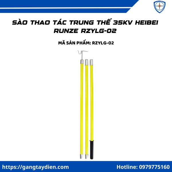 Sào thao tác trung thế 35kV Heibei Runze, sào thao tác trung thế, sào cách điện 35kv, sào thao tác cao thế 35kv, sào thao tác cách điện 35kv,