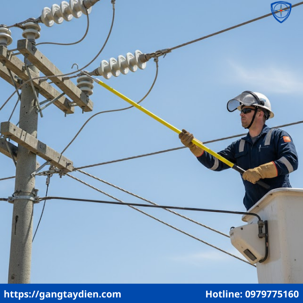 Sào thao tác trung thế 35kV Heibei Runze, sào thao tác trung thế, sào cách điện 35kv, sào thao tác cao thế 35kv, sào thao tác cách điện 35kv,