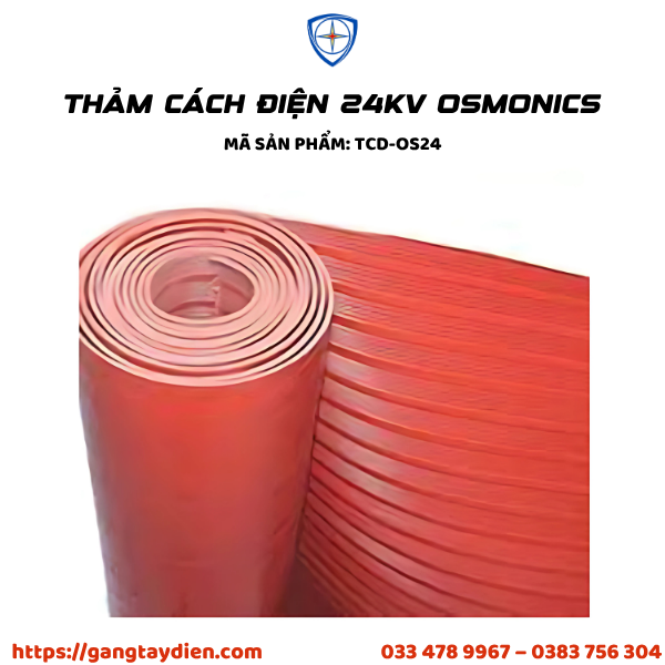 thảm cách điện 24kV, thảm cách điện Osmonics, thảm cách điện cao áp, thảm cách điện công nghiệp, thảm cách điện giá tốt,
