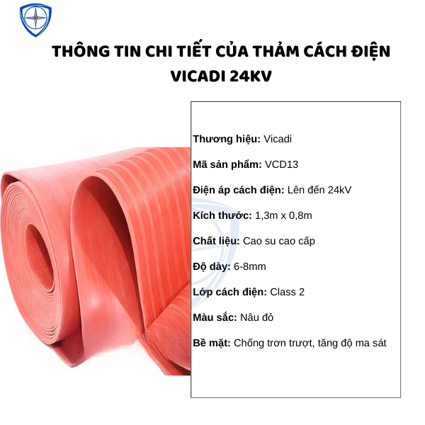 Thảm cách điện VICADI, bảo hộ ECO3D, dụng cụ cách điện,