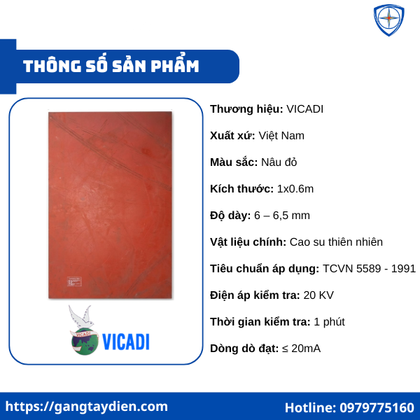 Thảm cao su cách điện VICADI 10KV, thảm cách điện trung áp 10kv, thảm cách điện 10kv, thảm cách điện vicadi 10kv,