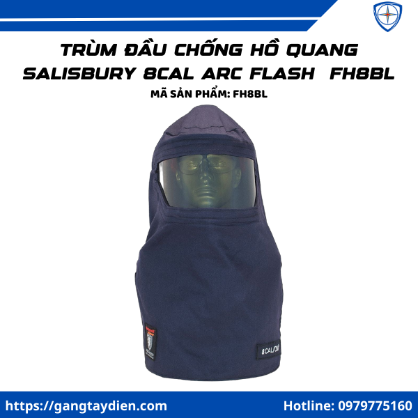 Trùm đầu chống hồ quang Salisbury 8 CAL, mũ chống hồ quang điện 8 cal,  mũ bảo hộ hồ quang điện Salisbury, arc flash helmet 8 cal, mũ chống tia hồ quang Salisbury, bảo hộ điện eco3d, eco3d, mũ bảo hộ công trình điện arc flash, mũ cứng bảo hộ hồ quang điện, mũ bảo hộ ngành điện 8 cal, bảo hộ lao động giá tốt,