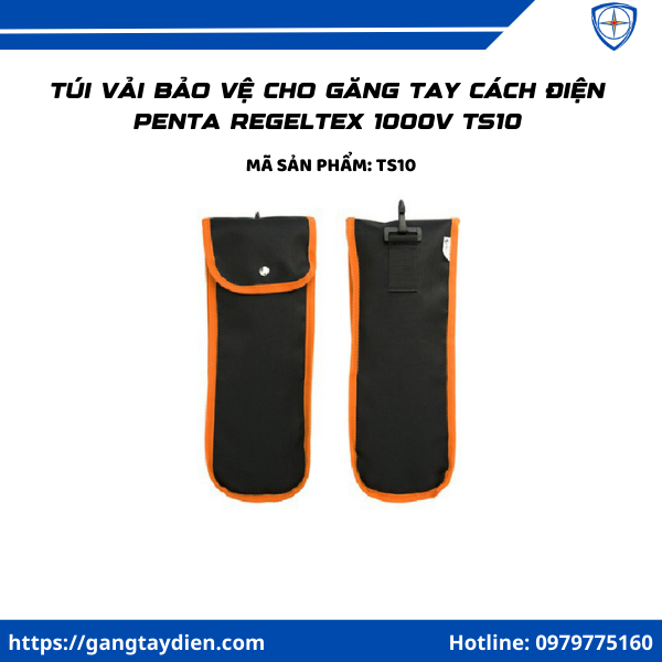 Túi vải bảo vệ cho găng tay,Túi vải bảo vệ cho găng tay cách điện Penta Regeltex,1000V, bao tay cách điện hạ thế 1000V, găng tay sfe, địa chỉ mua găng tay cách điện 1000v, găng tay 1000V penta regeltex,