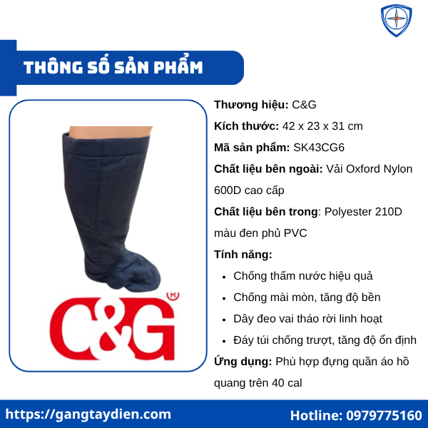 Ủng hồ quang điện 40 cal, ủng cách điện hồ quang 40 cal, ủng cách điện c&G, ủng cách điện 43 cal,
