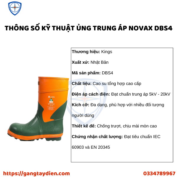 Ủng trung áp NOVAX, bảo hộ eco3d, ủng cách điện 5kv, ủng cách điện 20kv, ủng cách điện nhật bản, bảo hộ điện eco3d,